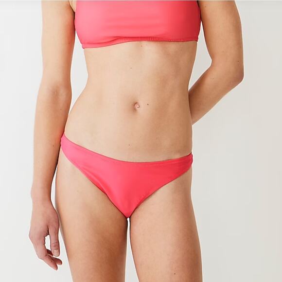 J. Crew Heritage 1989 high-leg bikini bottom Pink Size Large - Picture 4 of 4